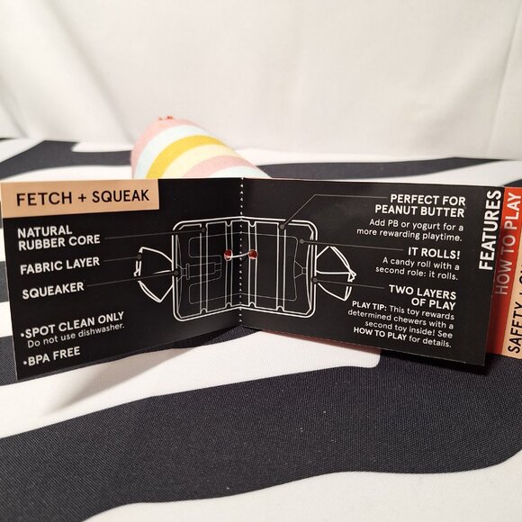 NWT Bark Super Chewer Throw-It-Alls Dog Toy S - Picture 5 of 7